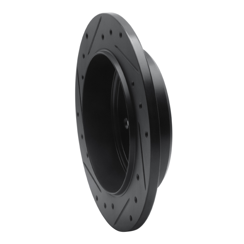 Chrysler PT Cruiser Brake Rotor (1) - Rear Right - R1 Concepts - Drilled & Slotted - Black - `03-`10